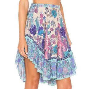 Spell and the Gypsy Collective Siren Song Hi-Low Skirt in Mermaid XS b72